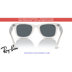 Ray-Ban RB2140 Wayfarer Replacement Temples Photo striped light blue | Alpedrete