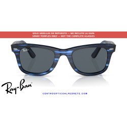 Ray-Ban RB2140 Wayfarer Replacement Temples Striped blue | Alpedrete