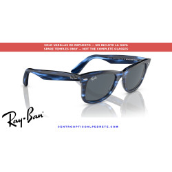 Ray-Ban RB2140 Wayfarer Replacement Temples Striped blue | Alpedrete