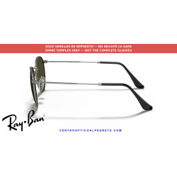Ray-Ban Round Metal RB3447 Gunmetal Replacement Temples (004/G4)