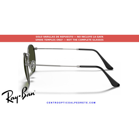 Varillas Ray-Ban Round Metal RB3447 Gunmetal (004/G4) | Alpedrete