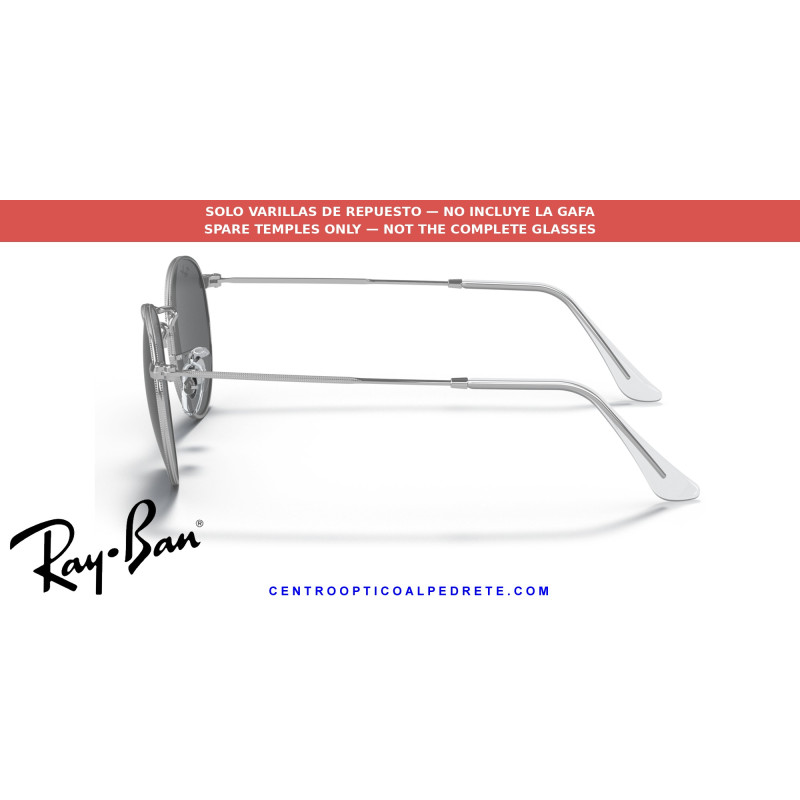 Ray-Ban Round Metal RB3447 Silver Replacement Temples (019/30)