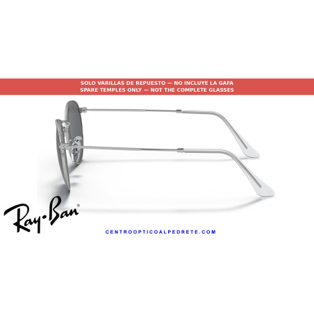 Ray-Ban Round Metal RB3447 Silver Replacement Temples (019/30)