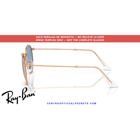 Varillas Ray-Ban Round Metal RB3447 Rose gold (920231) | Alpedrete