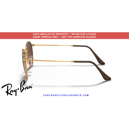 Ray-Ban Round Metal RB3447 Light Bronze Replacement Temples (9001A5)