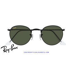 Gafas de sol Ray-Ban Round Metal Black / G-15 Green | Centro Óptico Alpedrete