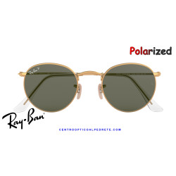 Ray-Ban Round Metal Gold / G-15 Green Polarised | Centro Óptico Alpedrete