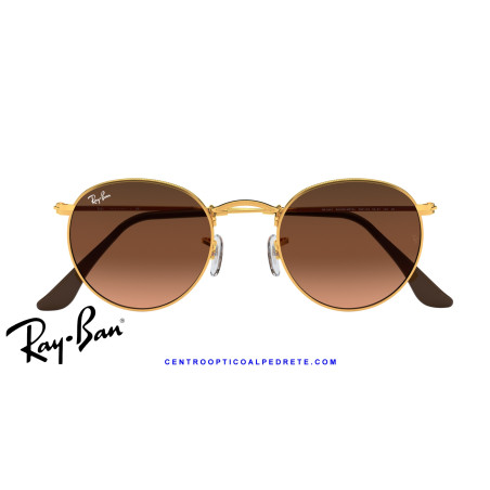 Ray-Ban Round Metal Light Bronze / Pink/Brown Gradient | Centro Óptico Alpedrete