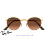 Ray-Ban Round Metal Light Bronze / Pink/Brown Gradient Sunglasses | Centro