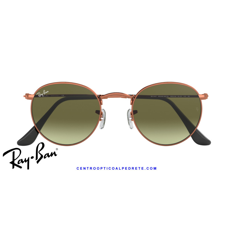 Ray-Ban Round Metal Bronze-Copper / Green Gradient | Centro Óptico Alpedrete