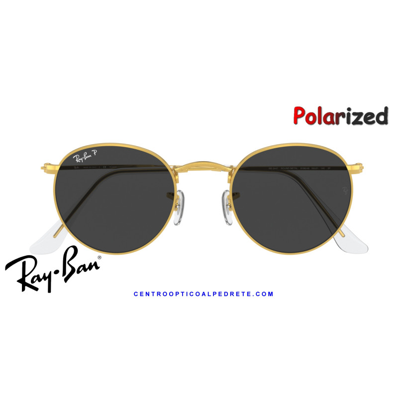 Gafas de sol Ray-Ban Round Metal Gold / Black Polarised | Centro Óptico