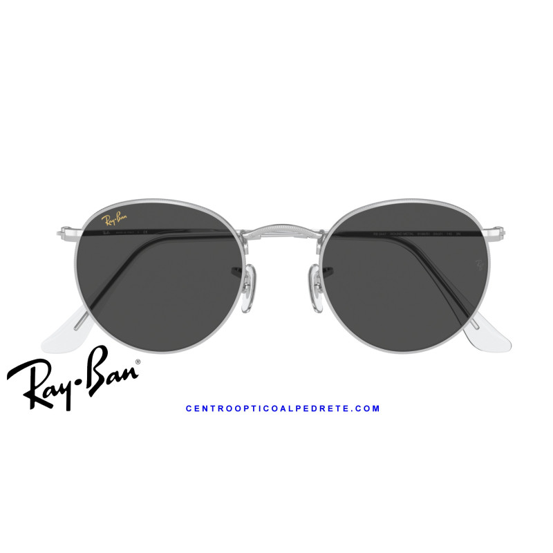 Gafas de sol Ray-Ban Round Metal Silver / Dark Grey | Centro Óptico Alpedrete