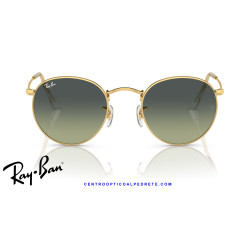 Ray-Ban Round Metal Arista Gold / Green Vintage Sunglasses | Centro Óptico