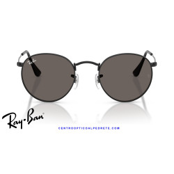 Ray-Ban Round Metal Black / Dark Grey Sunglasses | Centro Óptico Alpedrete