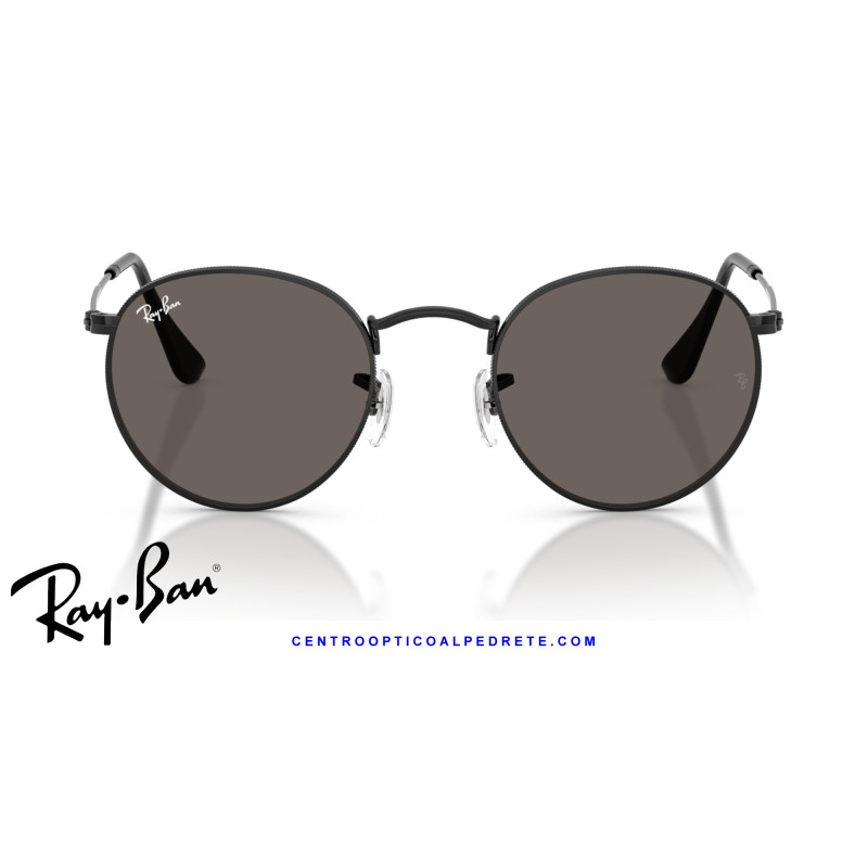 Ray-Ban Round Metal Black / Dark Grey Sunglasses | Centro Óptico Alpedrete