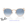 Ray-Ban Round Metal Rose Gold / Clear & Blue | Centro Óptico Alpedrete