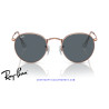 Gafas de sol Ray-Ban Round Metal Rose Gold / Blue | Centro Óptico Alpedrete