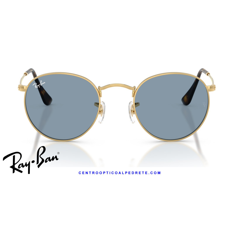 Ray-Ban Round Metal Arista / Blue Sunglasses | Centro Óptico Alpedrete
