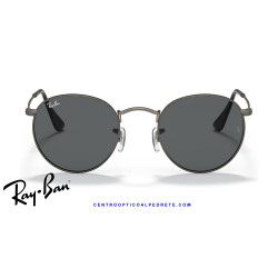 Ray-Ban Round Metal Gunmetal / Dark Grey Sunglasses | Centro Óptico Alpedrete
