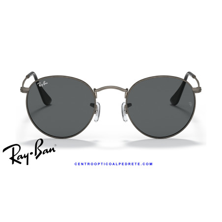 Ray-Ban Round Metal Gunmetal / Dark Grey Sunglasses | Centro Óptico Alpedrete