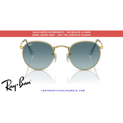 Ray-Ban RB3447 Round Metal Replacement Lenses Blue | Alpedrete