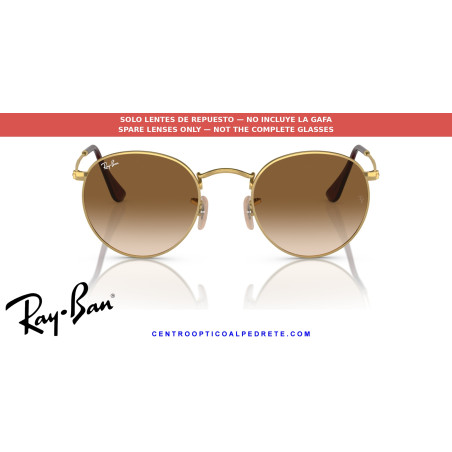 Lentes repuesto Ray-Ban Round Metal RB3447 Marrón | Alpedrete