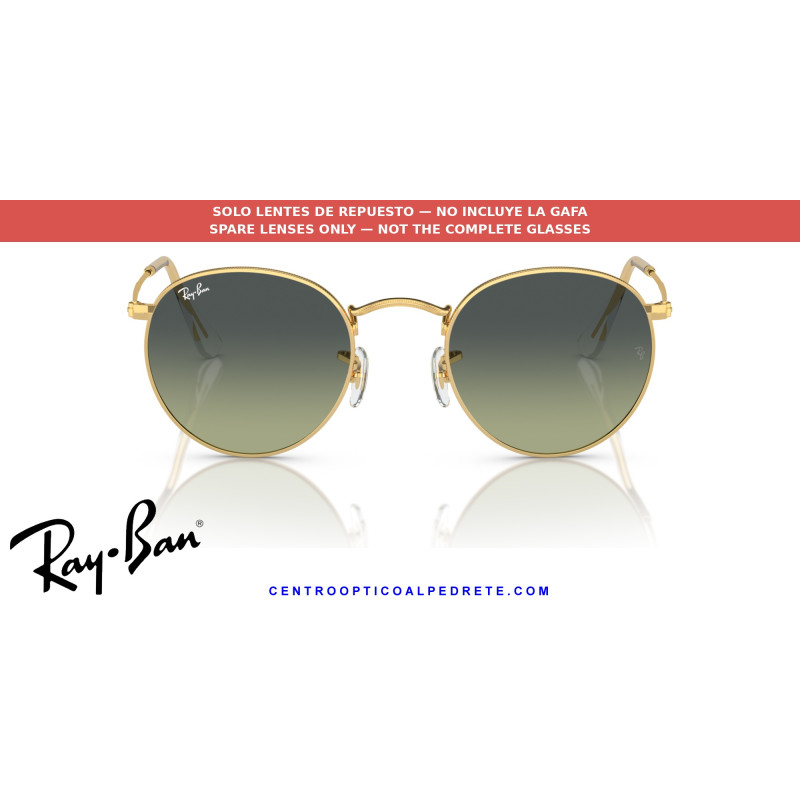 Lentes repuesto Ray-Ban Round Metal RB3447 Verde vintage | Alpedrete