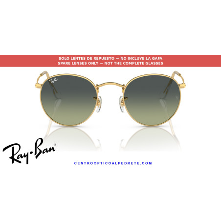 Lentes repuesto Ray-Ban Round Metal RB3447 Verde vintage | Alpedrete