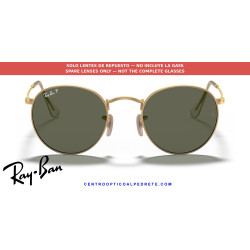 Lentes repuesto Ray-Ban Round Metal RB3447 Polarizadas G-15 verde
