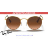 Ray-Ban RB3447 Round Metal Replacement Lenses Pink/Brown Gradient