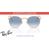 Lentes repuesto Ray-Ban Round Metal RB3447 Transparente y azul