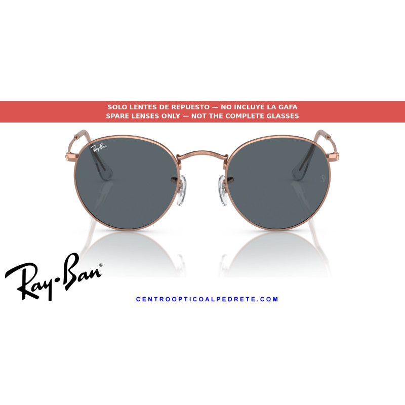 Lentes repuesto Ray-Ban Round Metal RB3447 Azul | Alpedrete | Centro Optico