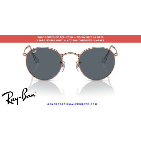 Ray-Ban RB3447 Round Metal Replacement Lenses Blue | Alpedrete