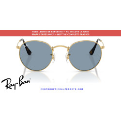 Ray-Ban RB3447 Round Metal Replacement Lenses Blue | Alpedrete
