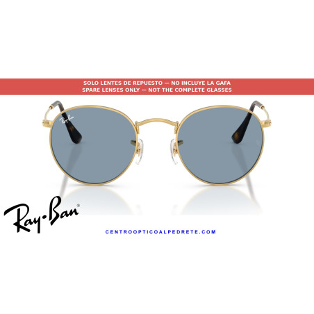 Lentes repuesto Ray-Ban Round Metal RB3447 Azul | Alpedrete | Centro Optico