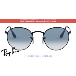 Ray-Ban RB3447 Round Metal Replacement Lenses Light Blue Gradient