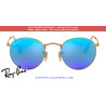 Lentes repuesto Ray-Ban Round Metal RB3447 Azul espejado | Alpedrete