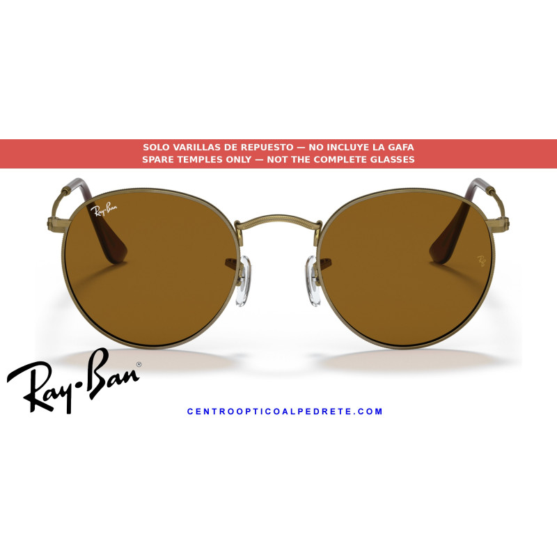 Varillas Ray-Ban Round Metal RB3447 Oro envejecido (922833) | Alpedrete