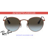 Ray-Ban RB3447 Round Metal Replacement Lenses Blue Gradient Brown