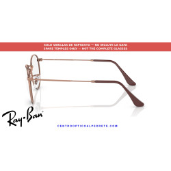 Ray-Ban Round Metal RX3447V Rose Gold Replacement Temples (3094)