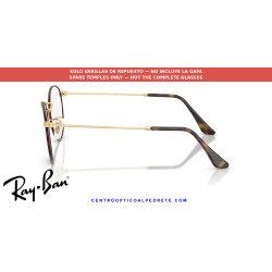 Varillas Ray-Ban Round Metal RX3447V Carey mate sobre oro mate (3188) | Alpedrete