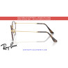 Ray-Ban Round Metal RX3447V Matt Havana On Matt Arista Gold Replacement Temples (3188)