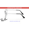 Ray-Ban Round Metal RX3447V Black On Silver Replacement Temples (2861)