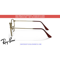 Ray-Ban Round Metal RX3447V Antique Gold Replacement Temples (3117)