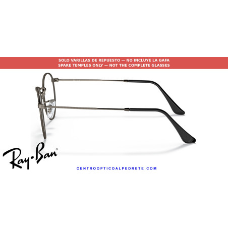 Varillas Ray-Ban Round Metal RX3447V Gunmetal (3118) | Alpedrete