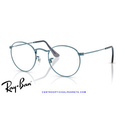 Ray-Ban Round Metal Blue Prescription Glasses (RX3447V 3224)