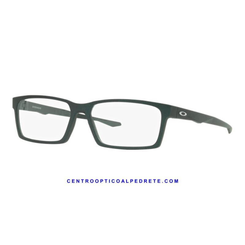 Oakley Overhead Matte Dark Silver/Blue Colorshift OX8060-04 Glasses | COA