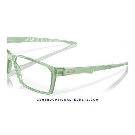 Oakley Overhead Polished Trans Jade OX8060-05 Eyeglasses Frame | COA