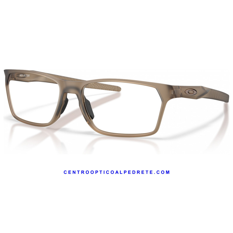 Oakley Hex Jector Matte Brown Smoke OX8032-13 Prescription Glasses | COA
