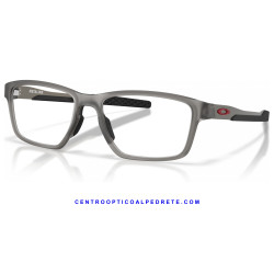 Oakley MetaLink Satin Grey Smoke / Red Details OX8153-19 Eyeglasses Frame | COA